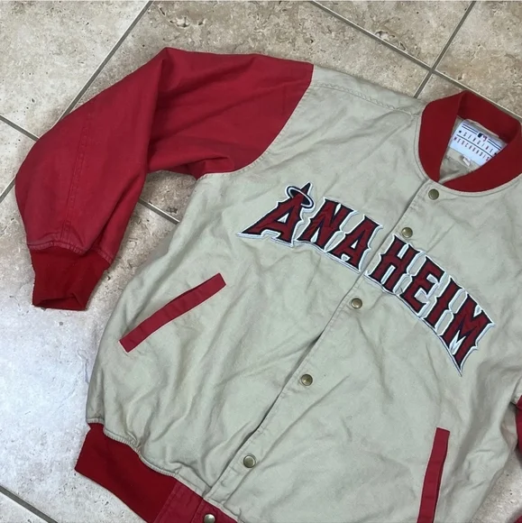 Anaheim Angels Rare Jacket 2000s World Series Disney Era Men